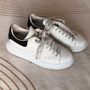 Alexander McQueen White and Black Sneakers